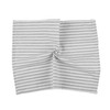 INFEI Plain Striped Cotton Linen Blended Dinner Cloth Napkins -