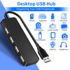USB Hub 4 Port USB 2.0 Splitter Hub Expander for