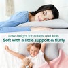 Gooeb Flat Ultra Thin Bed Pillows Standard Size Pillow Set
