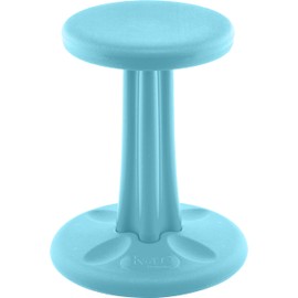 KORE Design Wobble Stool Chair, Girls + Boys Kid Desk Stools, Ergonomic Small Office Chairs, Flexible Seating for Active Kids, ADD/ADHD, Classroom, School, Home, Junior (16in), Age 8-9 yrs, Pale Blue