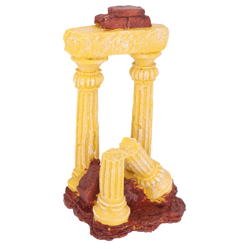 Roman Column Aquarium Decoration Resin Simulation Reusable Fish Tank Landscape