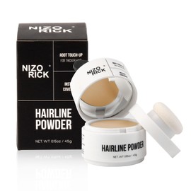 NIZORICK Hairline Powder,Root Touch Up Hair Color, Instantly Conceals Hair Loss, Root Cover Up Powder for Thinning Hair,Waterproof & Long Lasting 4.5g/0.15oz(Dark Yellow)