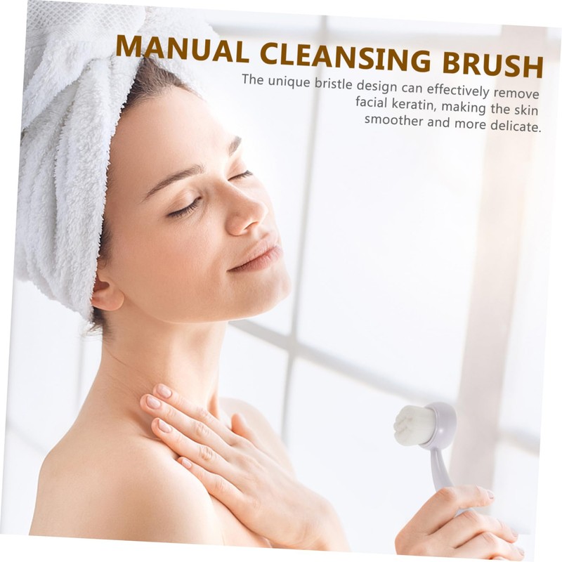 NOLITOY Deep Pore Cleansing Brush Face Scrubber Exfoliator Tool Handheld
