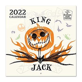 Grupo Erik The Nightmare Before Christmas Calendar 2022 Wall Calendar 2022 Large for 12 Months with Gift Poster