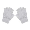 ZLYC Women's Wool Half Finger Gloves Winter Knitting Fingerless Gloves,