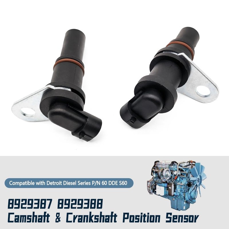 MADAT 2 Pack 8929387 8929388 Camshaft & Crankshaft Position Sensor