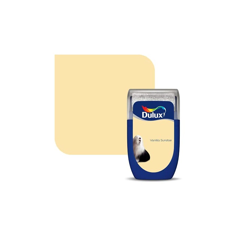 Dulux Walls & Ceilings Tester Paint, Vanilla Sundae, 30 ml