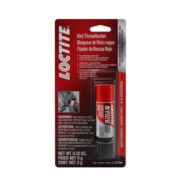 Loctite 268 Threadlocker Red Glue Stick - High Strength Thread Lock, High Temp, Heavy-Duty Applications, Works on All Metals - 9 g, 1 Pack | Loctite
