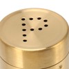 2Pcs Gold Spice Jar Stainless Steel Rustproof Screw Open Top