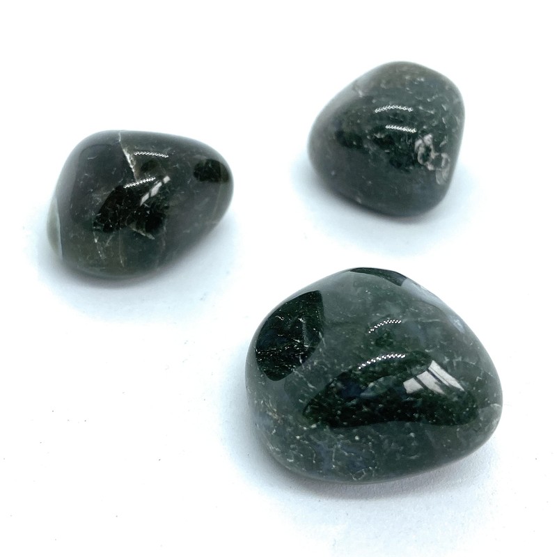 Moss Agate Large Tumbled Stone - 1 Pc
