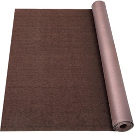 Grefinity Marine Carpet,5 FT x 15 FT Brown Indoor Outdoor Carpet 0.2" Thick Boat Carpet with Water-Proof TPE Backing, Non-Slide Outdoor Marine Carpet Roll for Home, Patio, Porch, Deck