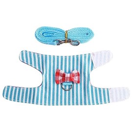 Mipcase 3pcs Rabbit and Guinea Pig Harness Decorative Traction Rope Breathable Pet Accessory