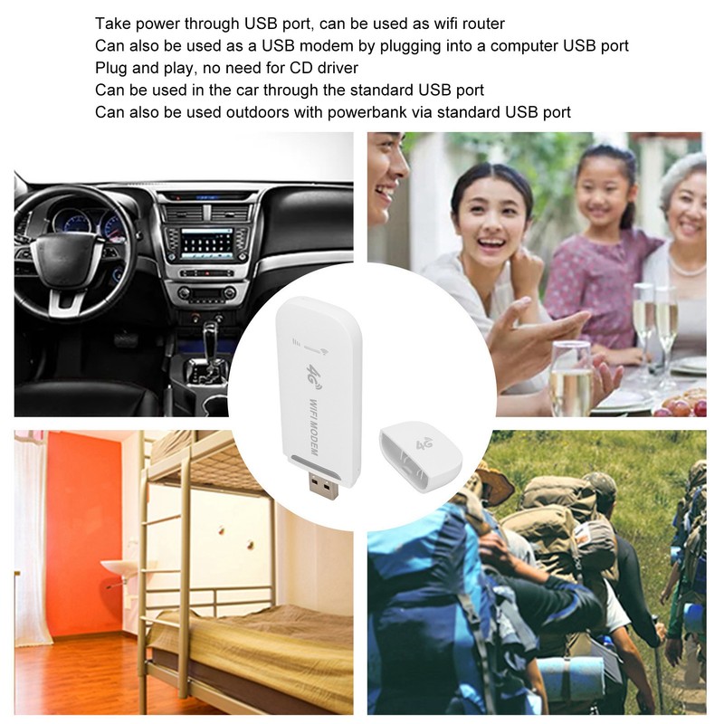 4G LTE Wireless Router 150Mbps Support 10 Users USB Interface