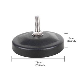 PICAA 2 Pcs Magnetic Base Led Work Light Bar Mounting Brackets, Universal Powerful Mounting Bracket Holder for Car Off road Truck 4x4 SUV ATV Driving Lamp With Rubber Pad