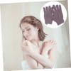 Outanaya 1pair Bath Exfoliating Gloves Five Finger Scrub Mitt for