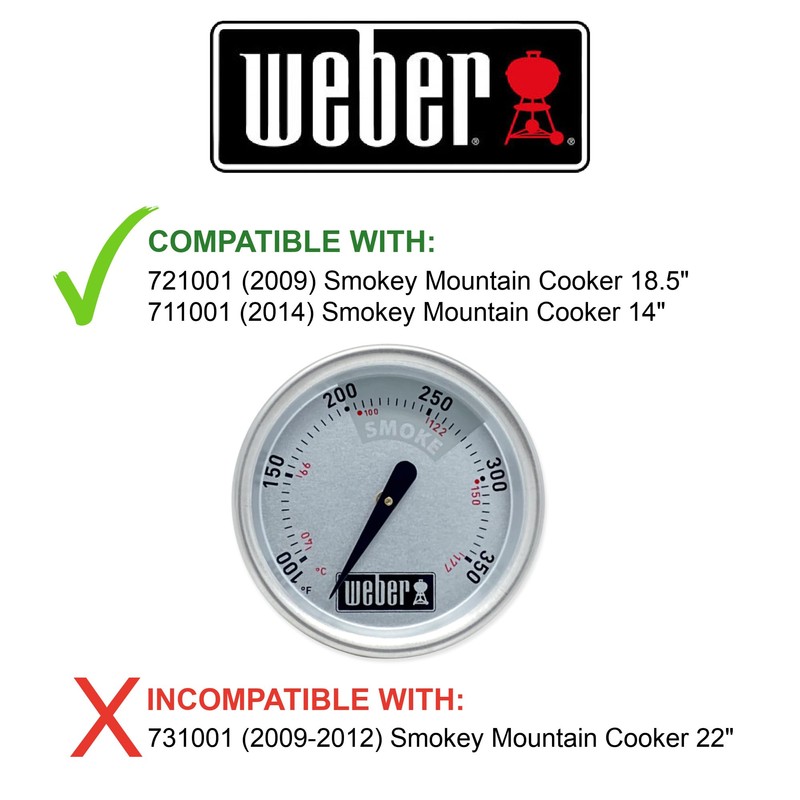 Weber 63028 Temperature Gauge for some 18 and 14 Inch