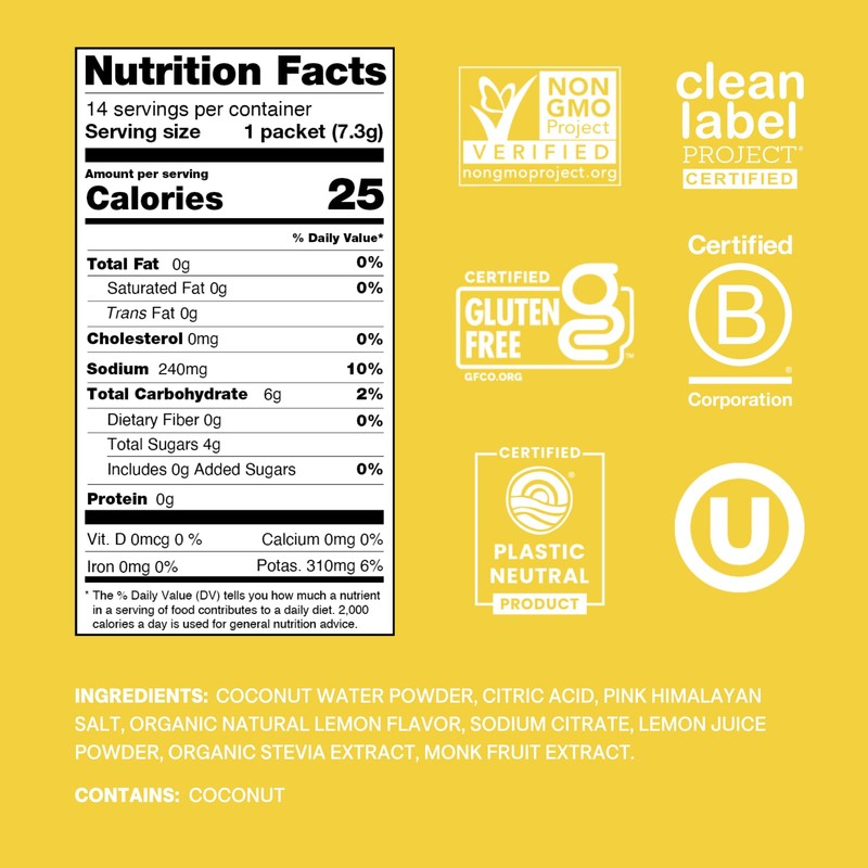 Cure Hydration | Plant-Based Electrolyte Drink Mix | No Added