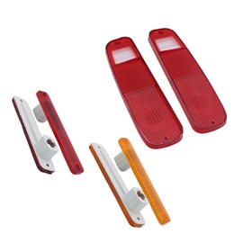 tieedhfu 6Pcs Tail Light Side for Fender Housing Kit Light Housings Fit For F150 F250 Truck 78-79 Easy Installation