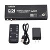 Unbranded HDMI Switch 4X2 With Audio Separation 4 in 2