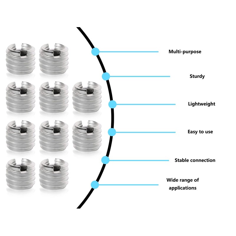 Lhbwhiz 1/4 to 3/8 inch conversion screw adaptor, camera tripod
