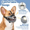 Soft Mesh Dog Muzzle with Reflective Strap - Lightweight Muzzle