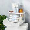 YouCopia Hideaway Toilet Cabinet, Over The Toilet Bathroom Organizer for