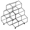 Wine Rack 6 Slots Black Metal