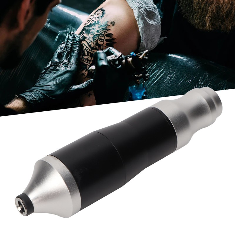 RCA Tattoo Pen Kit Silver Black Rotary Tattoo Machine Power