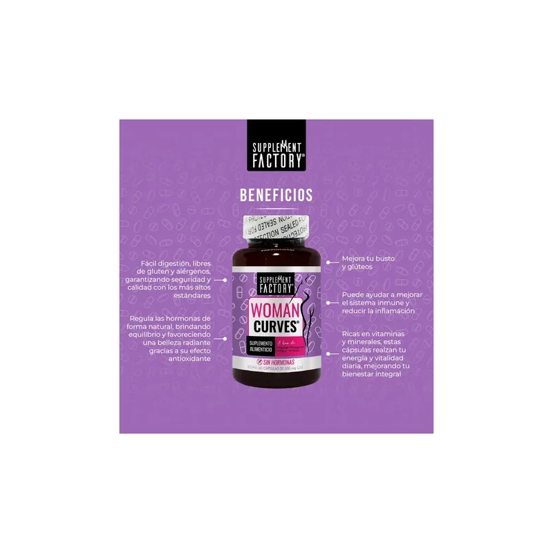 Supplement Factory Woman Curves 60 Caps Sfn