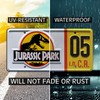 Jurassic Trilogy | Explorer #05 | Metal Stamped License Plate