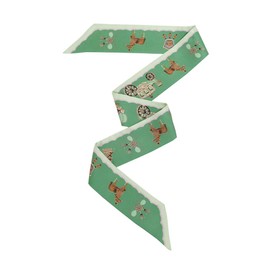 JERLA 100% Mulberry silk Scarf Head Hair Ribbon Handbag Handle wrap Tie Bundle Scarf Neckerchief Scarf for women