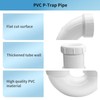LESSO PVC Pipe, Adjustable P Trap 1 1/2 Inch, PVC
