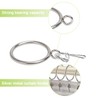 LOSYHU 50 Pack Curtain Hooks and Rings, 32mm Metal Drapery