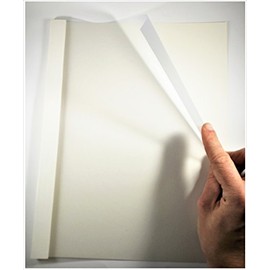 1 1/2 (36mm) Thermobind White Gloss Finish Binding Covers - 20 covers
