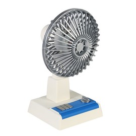 USB Desk Fan Retro Efficient Strong Wind Stepless Variable Speed Silent Portable Desktop Table Fan for Home Office Student Dormitory