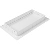 HVAC OV 4 x 8 Inch White Rectangular ABS Plastic