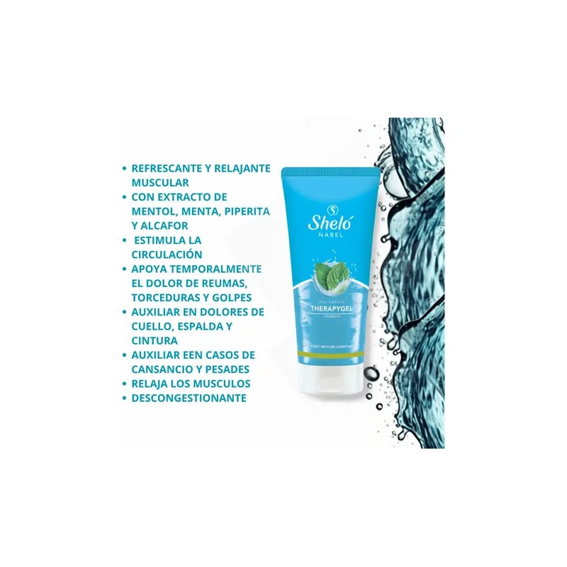 Gel Tópico Therapygel Con Extractos De Mentol Y Alcanfor 1pz