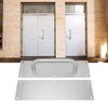 Pull Push Door Plate Handle with Screws 304 Stainless Steel