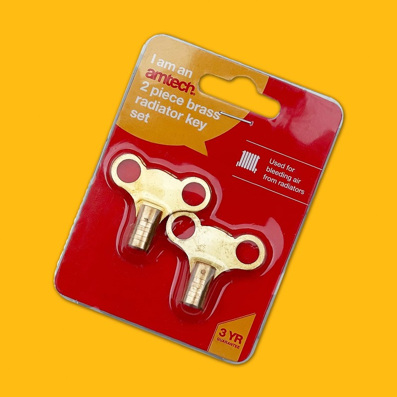 Amtech C3110 2 Piece Brass Radiator Key Set