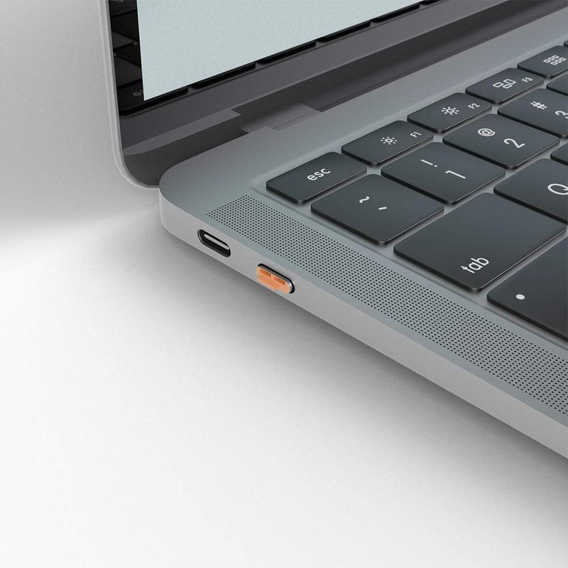 LINDY 40440 USB Type C Port Blockers Without Key, Orange