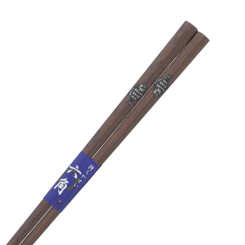 Ishida Chopsticks, Hexagonal, Shimaba, Natural Wood, Anti-Slip, 8.1 inches (20.5