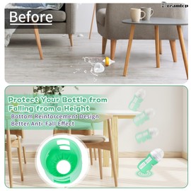 3 Pack Silicone Sleeves for AV-ENT Natural Glass Baby Bottles, Upgraded Anti-Break Baby Bottle Holder, Compatible with AV-ENT Glass Bottles 8 oz, BPA Free