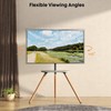 PUTORSEN Easel TV-Stand for 43-65-Inch Screens - Portable Swivel Tripod