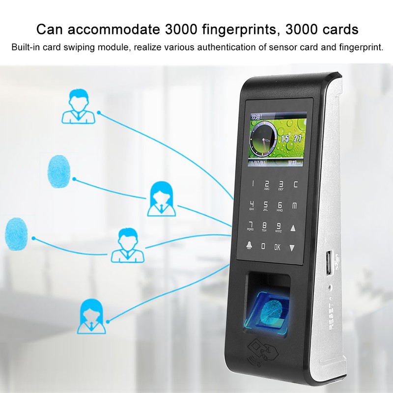 2.4in Fingerprint RFID Card Password Access Control and Attendance System