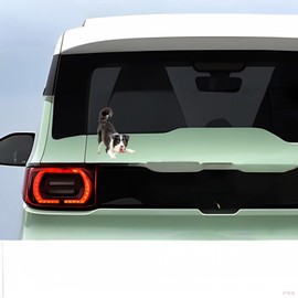 Car Sticker 22 cm (8.7 Inch) Border Collie Sticker Funny 3D Ripped Reflective Car Sticker Border Collie Car Sticker Pet Dog Waterproof Sticker Bumper Sticker Decor