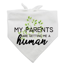family Kitchen Fun Pet Puppy Dog Bandana Scarf - My Parents are Getting Me A Human Pet Scarf Accessories,Pet Accessories for Dog Lovers Owner Gift