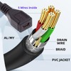 chenyang USB 2.0 Mini USB 5Pin Male to Female 90