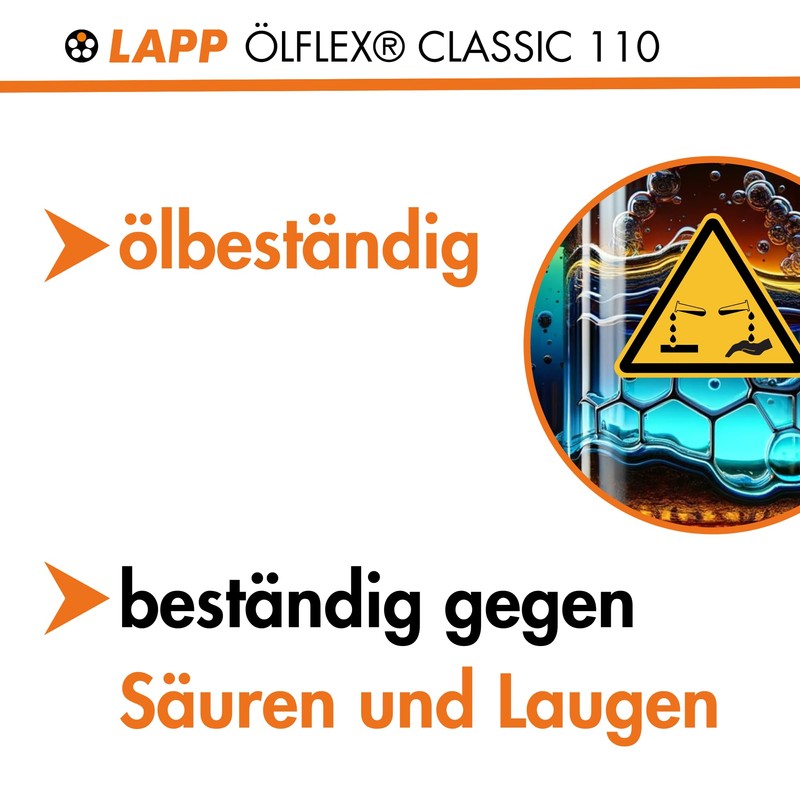 Lapp 1119104 Ölflex Classic 110 PVC Control Cable 4 x