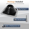 #6 Epdm Metal Roof Vent Boot, Flexible Roofing Boots Fits