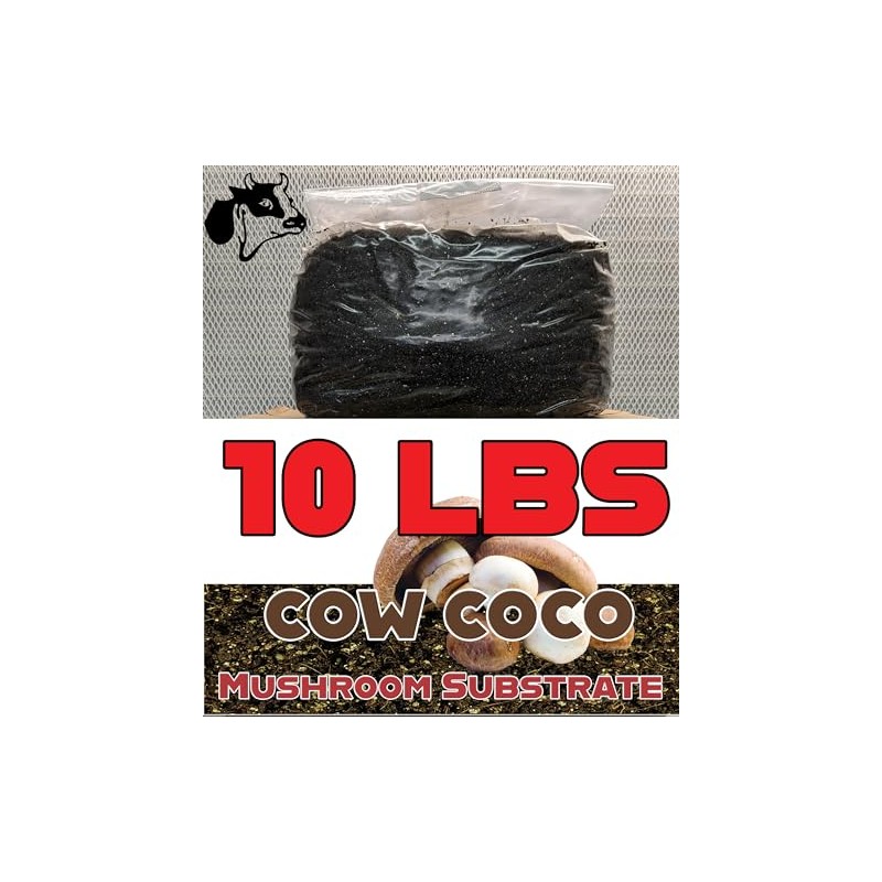 10 LBS Coco Mushroom Substrate with Added Cow Manure